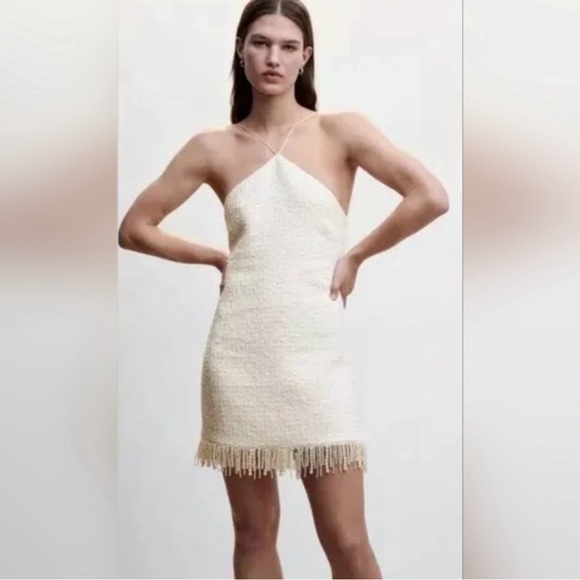 NWOT Jason Wu Textured Pearl Mini Dress - Picture 1 of 8